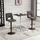Homcom Bartisch Höhenverstellbar 60 x 60 x 91 cm Schwarz