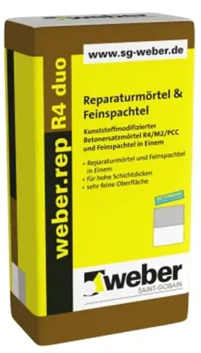 Reparaturmörtel & Feinspachtel - weber.rep R4 duo - 20kg