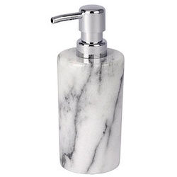 WENKO Seifenspender Onyx 22524100 weiß Marmor 230,0 ml