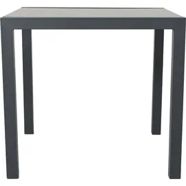 Svita Gartentisch 80 x 80 x 75 cm Dunkelgrau