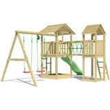 Jungle Gym Spielturm Nova mit Rutsche und Schaukel Grün