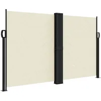 vidaXL Seitenmarkise Ausziehbar 140 x 600 cm Beige Polyester
