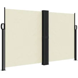 vidaXL Seitenmarkise Ausziehbar 140 x 600 cm Beige Polyester