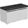 [en.casa] Brande 80 x 42 x 35 cm gepolstert / weiß