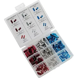 Jagwire Endkappen Combo-Kit Rot