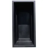 Wacredo Fertigteich GFK Rechteckbecken 240 x 120 x 100cm, BxLxH: 120x240x100 cm, 1900 l, Rechteckbecken, Teichbecken, architektonisch schwarz