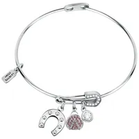 La Petite Story Charming steel bracelet for luck with