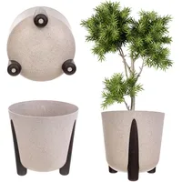Kadax Blumentopf mit Einsatz, 21 cm, Weiß - KADAX
