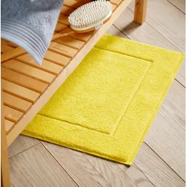 framsohn frottier Badematte FRAMSOHN FROTTIER "Essential", gold (goldgelb), H:11mm, Baumwolle, Badematten, Badematte, Baumwolle, Badvorleger, dicht gewebt, Hotelmatte, Zwirnfottier