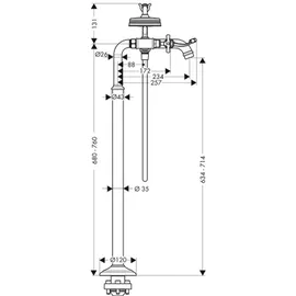 Hansgrohe Axor Montreux Zweihandwannenmischer (16547000)