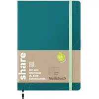 Share 4-0014059-1 4-0014059-1 Notizbuch punktkariert Petrol Anzahl der Blätter: