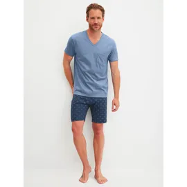 CALIDA Relax Imprint 2 Pyjama-Shorts Blau L (52/54)