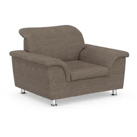 DOMO collection Sessel Franzi Polyester 120 x 81 x 97 cm Beige