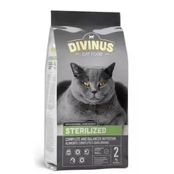 DIVINUS Cat Sterilized - Trockenfutter für Katzen - 2 kg + Überraschung für die Katze