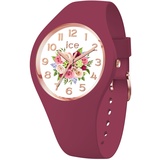 ICE-Watch - ICE flower Anemone bouquet - Rote Damenuhr mit Silikonarmband - 021736 (Small)