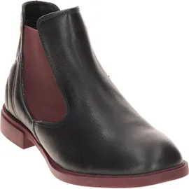 THINK! Think NINA Damen chromfrei gegerbte nachhaltige Chelsea Boot Stiefelette, schwarz 40 EU