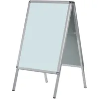 Franken Kundenstopper Standard silber DIN A2 2 Fächer