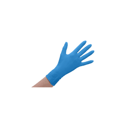 Latex Blau Einmalhandschuhe puderfrei 100 Stück M