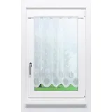Lysel Scheibengardine Kringel Muster (Bx H) 160cm * 90cm Braun/grau-braun