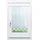 Lysel Scheibengardine Kringel Muster (Bx H) 160cm * 90cm Braun/grau-braun
