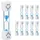 Relaxdays Sanduhr Zähneputzen 100 x Weiß/Blau/Transparent