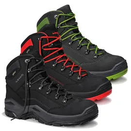 Lowa Sicherheitsstiefel Renegade Work GTX black Mid Gr.42 schwarz/schwarz Leder/Text.