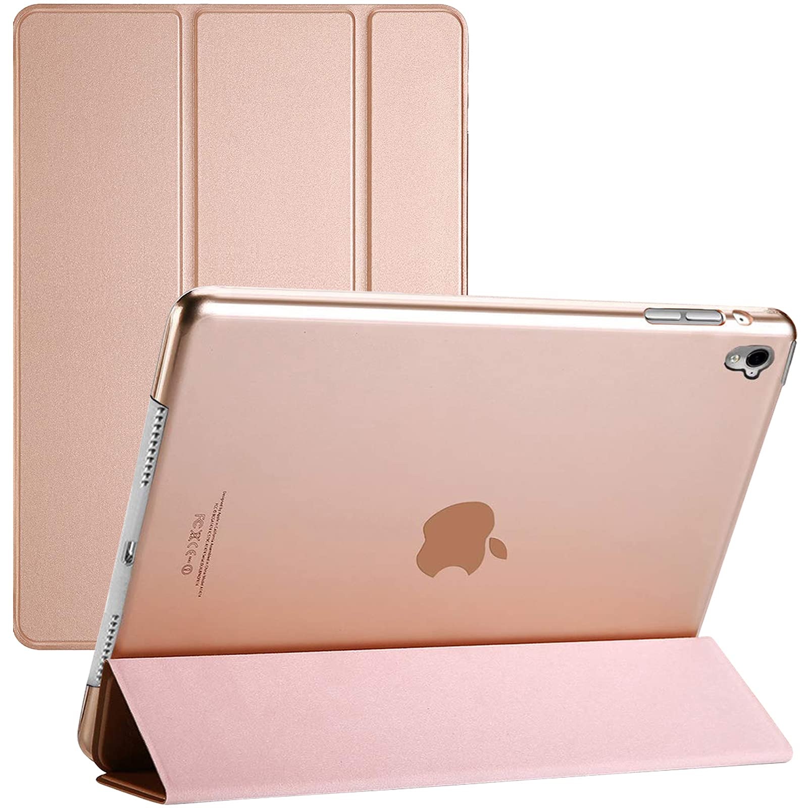 Smart Case für Apple iPad 10,2 Zoll (9. Generation 2021) (8. Generation 2020), (7. Generation 2019) Ultra Slim Magnetic Cover (Roségold)
