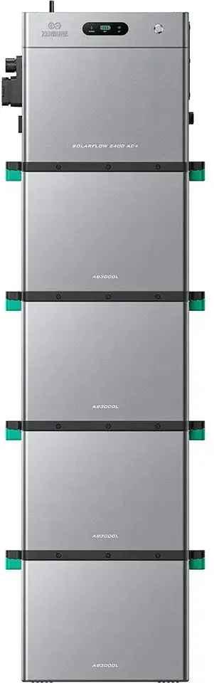 Zendure SolarFlow 2400 AC+ Bidirektionaler 2,4kWh Solarspeicher mit HEMS zum Nachrüsten - 4 x AB3000L
