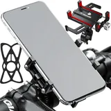 TRIZAND Fahrrad Handyhalterung Lenker Universal rutschfest für Smartphone 2,13-3,94 Zoll Bikes Roller Scooter 24907