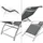 [en.casa] Binetto Set 3-tlg. Grau/Schwarz