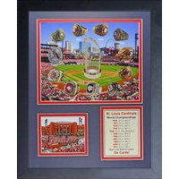 Legenden Sterben Nie St. Louis Cardinals World Series Ringe und Meisterschaft Foto Collage Rahmen, 27,9 x 35,6 cm