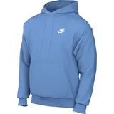 Herren Fleece Hoodie Blau M