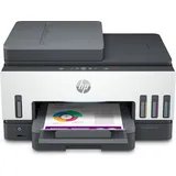 HP Smart Tank 7605 Wireless All-in-One Farbe Drucker, Beidseitiger Druck; Kopierer, Scanner, Thermal Inkjet, Farbdruck, 4800 x 1200 DPI, A4, Direkt... - Grau