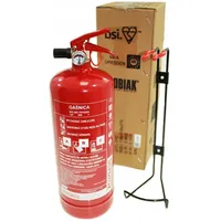 Gp-2x Abc Pulverfeuerlöscher 2 Kg + Inhaberzertifikate Produktionsdatum 2025