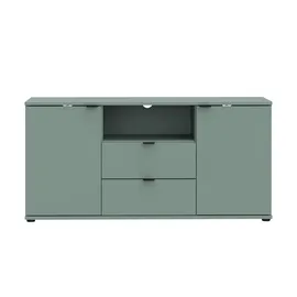 Forte Ganymede Lowboard 129,8 cm Grün Metall/Spanplatte/Holzwerkstoff
