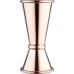 Doppelmessbecher, kupferfarben - Edelstahl (2/4cl)