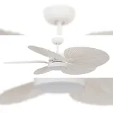 LUCCI Bali 132 cm Deckenventilator Weiß