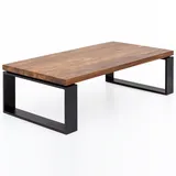 KADIMA DESIGN Couchtisch, Holz, Echtholz,Sheesham, Rechteckig,Rechteckig, Kufe, 115x35x60 cm, Wohnzimmer, Wohnzimmertische, Couchtische