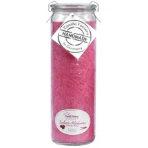 Candle Factory Erdbeer-Rhabarber Duftkerze 21 cm rot