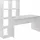 FineBuy Schreibtisch mit Regal 170 cm Weiß Computertisch Tisch Modern