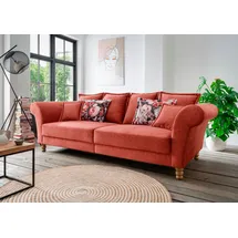 Home Affaire Big-Sofa HOME AFFAIRE "Tassilo Mega Sofa mit viel Platz, bequem durch Kaltschaum im Sitz", orange (koralle), B:266cm H:95cm T:110cm, 100% Polyester, Sofas, Big-Sofa