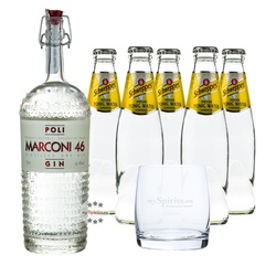 Poli Marconi 46 Gin & Schweppes Indian Tonic Set