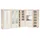 JV Möbel Eckschrank 197 x 246 x 69,5 cm Weiß
