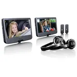 Lenco DVP-1046 2x 10-Zoll tragbarer DVD Player mit wiederaufladbarem Akku