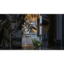 GGM Möbel Bistrotisch 120 x 70 x 75 cm Wenge/Edelstahl