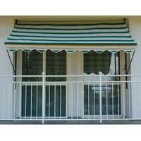 Angerer Klemmmarkise Exklusiv 400 cm beige/dunkelgrün