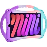 TopEsct Kinder-Schutzhülle für iPad mini 6. Generation Rosa/Türkis