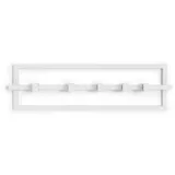 Umbra Wandgarderobe Cubiko 5 beweglichen Haken Metall weiß