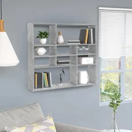 vidaXL Wandregal 90 x 16 x 78 cm Grau