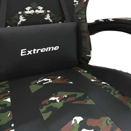 vidaXL Gaming-Stuhl Drehbar Schwarz und Tarnfarben